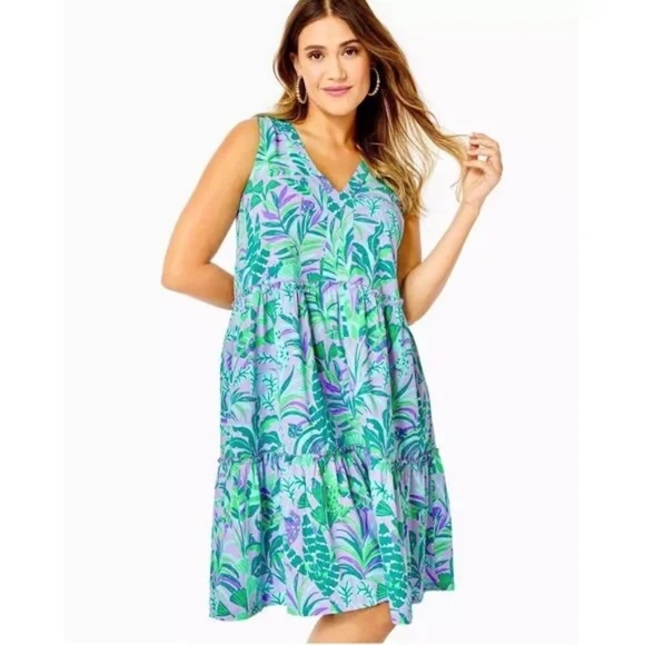 Lilly Pulitzer Dresses & Skirts - Lilly Pulitzer Lorina Tiered cotton dress